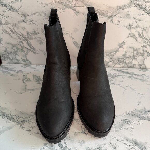 Thursday Boot Women 8.5 Knockout Boot Chelsea Black Nubuck Leather Pull On Shoe - Picture 2 of 8